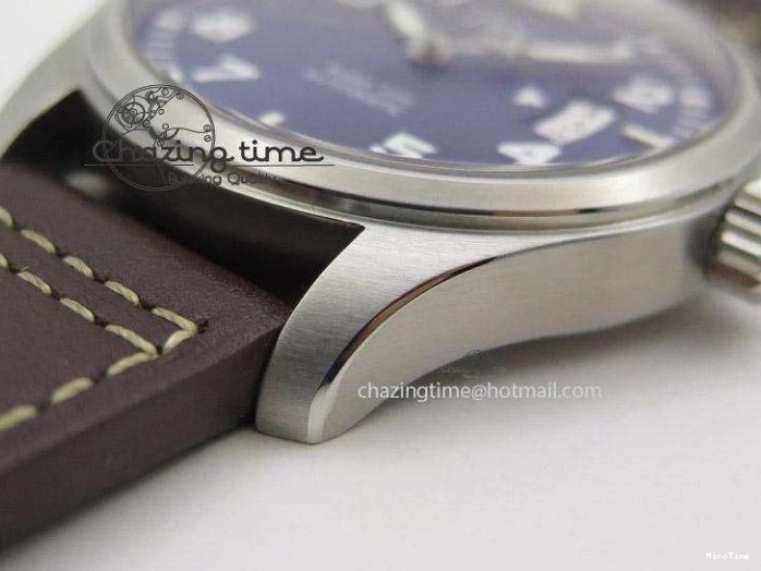 MIROTIME 0726 Mark XVII Le Petit Prince MK Maker 1:1 Best Edition SS Blue Dial On Brown Leather Strap A ComfortFit 7377
